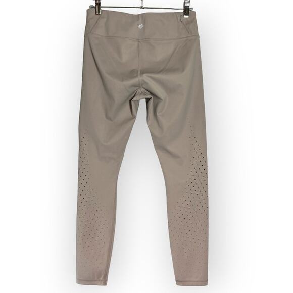 Athleta ContenderĀ Aero 7/8 Tight SIZE M Pebble Gray Zip Pocket Leggings - Picture 2 of 11